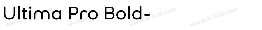 Ultima Pro Bold字体转换